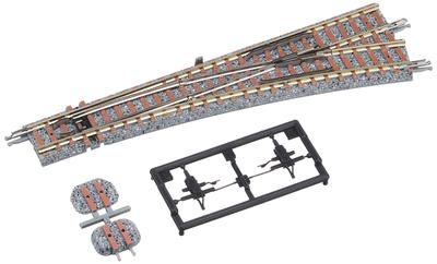 TOMYTEC TOMIX N Gauge Ручной стрелочный перевод с синтетическими шпалами 1225 Железнодорожная модель Принадлежности N-PR541-15-SY (F)