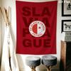 SK Prague Slavia Wall Tapestry Aesthetic Wall Hanging Printed Fabric Blanket Decorative Tapestries for Bedroom Living Room Home Decor
