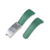 Rubber Watch Strap for Rolex Yacht Daytona Submarine Black Green Water Ghost  Stainless Steel Folding Buckle Wristband Belt 20mm