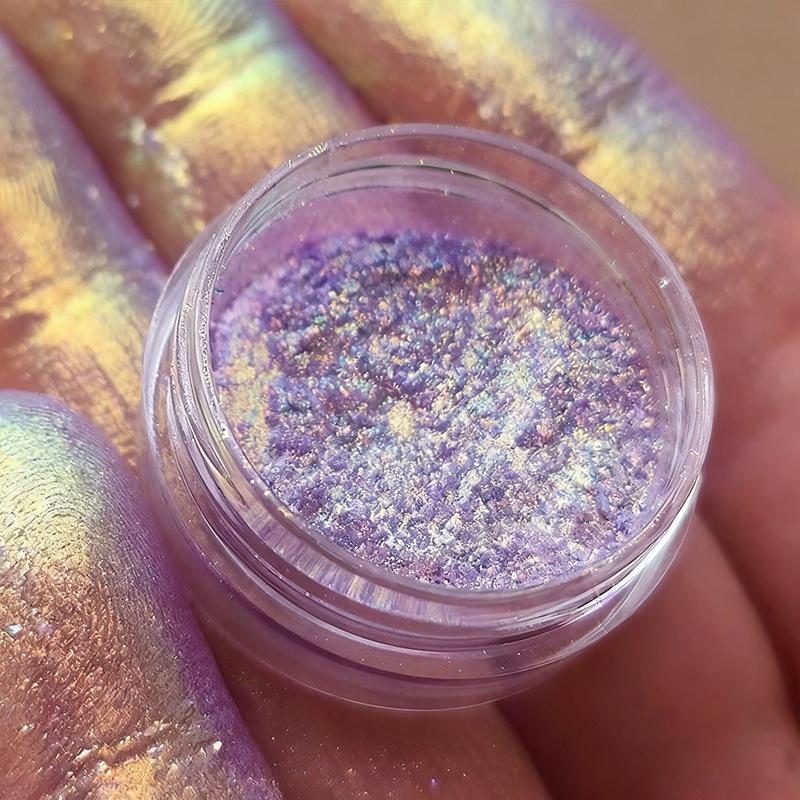 Многоцветные хамелеоновые тени для век, пудра, блестки для ногтей, Aurora Neon Rainbow Pigment, хромированная пудра, переливающиеся тени для век, декор для ногтей