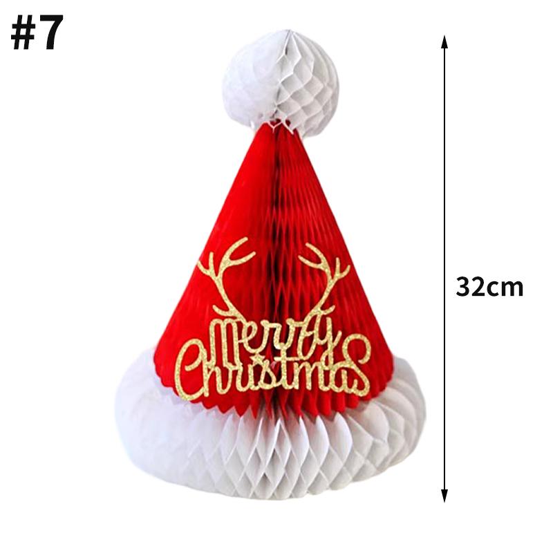 2026 Рождественская елка Сотовый шар 3D Складное украшение для рождественской елки Настольное украшение для Рождества Navidad Счастливого Нового года Декор