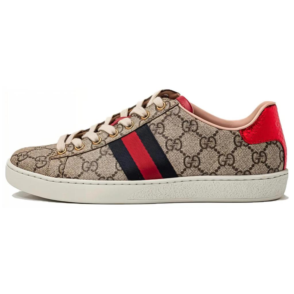 Gucci Womens GG 'Beige' (women's sizes) Beige / Ebony Skate Shoes 499410 96G50 9768