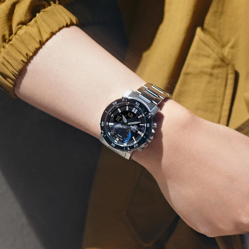 Casio Мужские часы EDIFICE Черные ECB-20YDB-1APR ECB-20YDB-1APR
