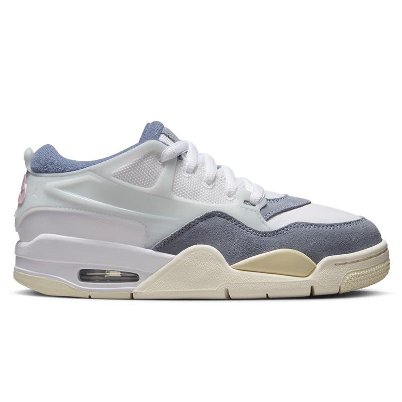 Air Jordan 4 RM GS Diffused Blue Ashen Slate Kids Sneakers White Prism-Pink Football-Grey FQ7938-101