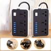 2m Extension Cord Surge-Protected Power Strip UK EU US Electrical Socket  Multi-function