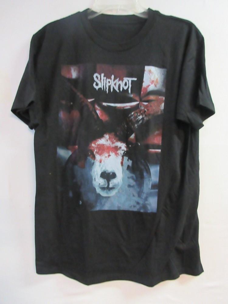 ОФИЦИАЛЬНЫЙ МЕРЧ SLIPKNOT КРОВАВЫЙ КОЗЕЛ ГРУППА КОНЦЕРТ МУЗЫКА БОЛЬШОЙ (средний) Унисекс Футболка