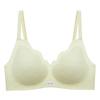 Traceless steel rim underwear women gather latex anti-sagging fixed cup adjustment new bra thin and comfortable