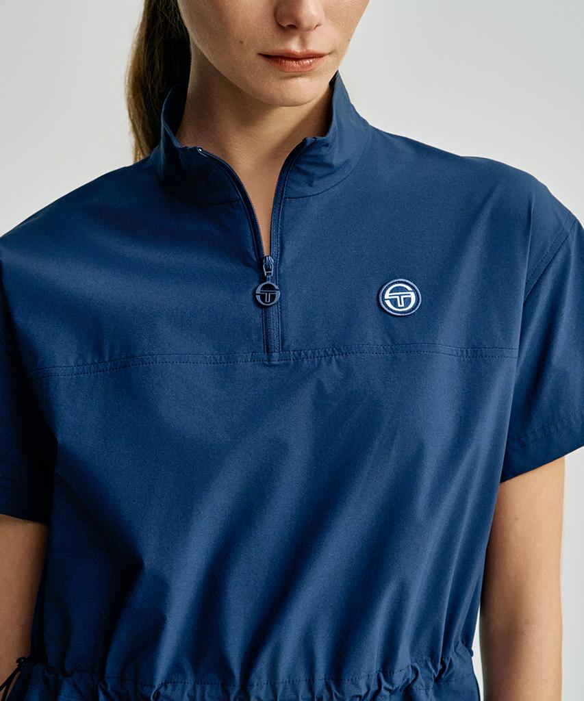 SERGIO TACCHINI W Comfortcool Легкое тканое платье с коротким рукавом (военно-морской флот)