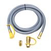 Gas Grill Hose 12FT 12 Inch Rubber RV Gas Hose Extension with Quick Connector for Travel