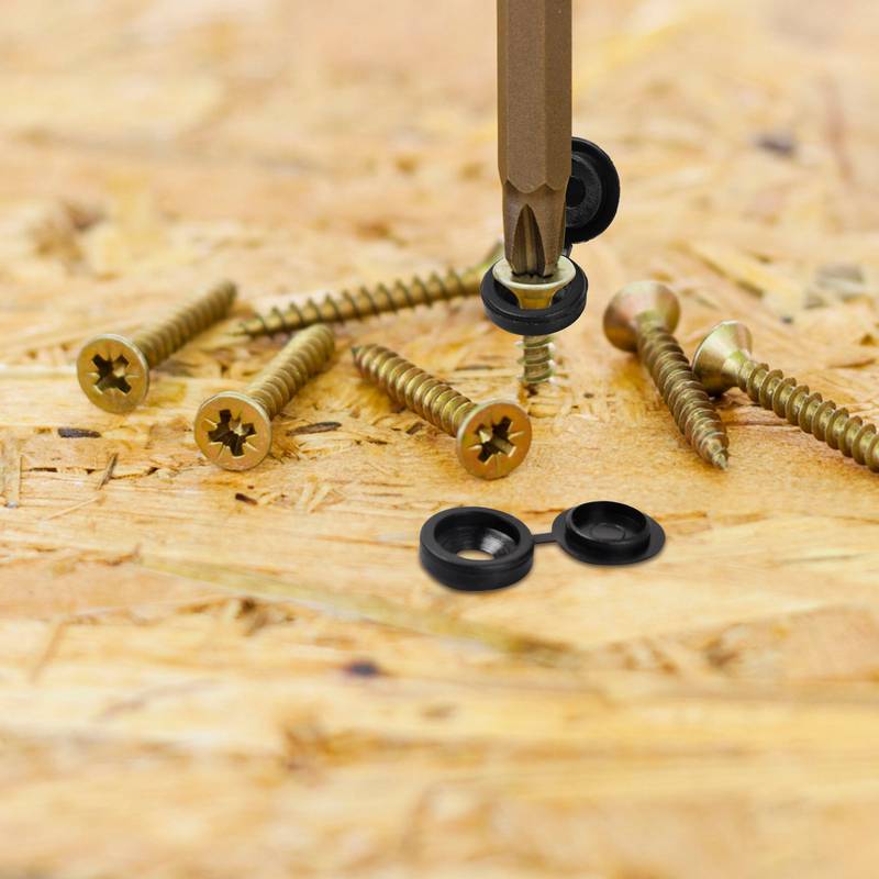 100 шт. крышки для винтов, внутренние крышки, пластиковая крышка, защитная гайка с плоской головкой, нейлоновый болт, круглые пластиковые колпачки для винтов