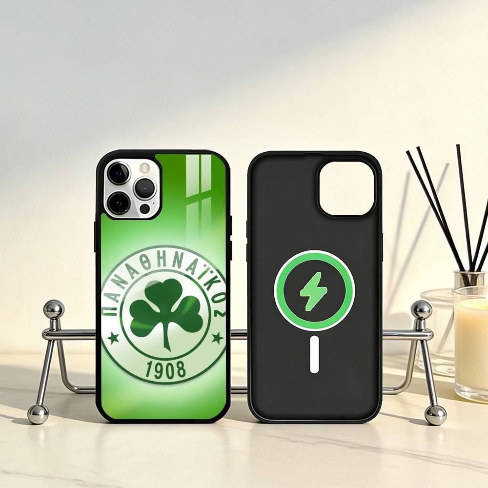 ART P-Панатинаикос А-Афины PA Чехол для телефона iPhone17,16,15,14,13,12,11 Plus,Pro Max Магнитный Для Magsafe Беспроводной Зарядки