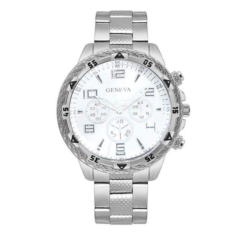 Деловые мужские повседневные кварцевые часы, наборы, аналоговые, золотистые и серебристые, ремешок из сплава, классические мужские наручные часы, наборы, подарки для мужчин.