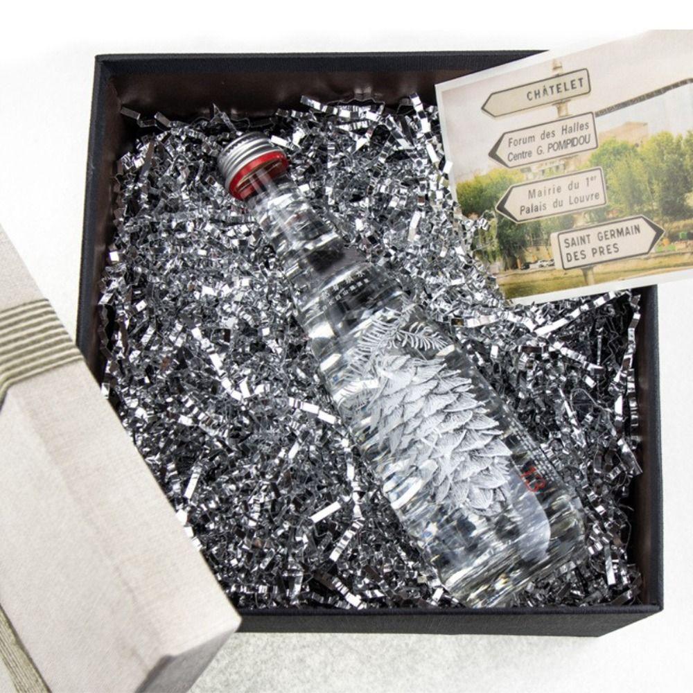 100 г Двусторонняя яркая фольга Металлическая лазерная гофрированная бумага Наполнитель для подарочных коробок Подарочная коробка