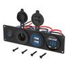 Hls Nikalm 4 In 1 USB Panel + LED Voltmeter & Dual USB