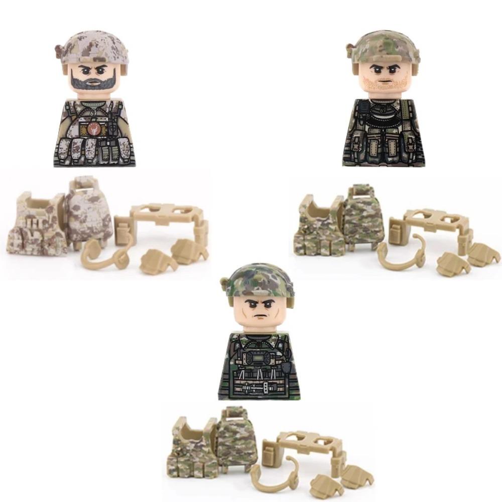 Детали солдат 101-й воздушно-десантной дивизии США, конструктор, офицер, армейский воин, пехота, военные аксессуары, оружие, кирпичики, игрушки GR03