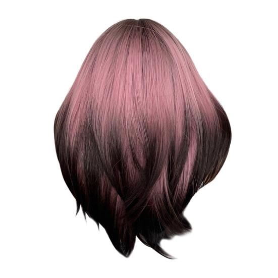 Женский длинный прямой парик с челкой, естественный вид, шелковистые, термостойкие, высокотемпературные волокна, женские синтетические волосы