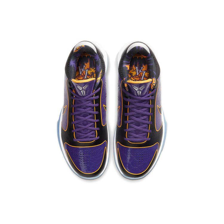 Nike Zoom Кроссовки унисекс Kobe 5 Protro 5x Champ Фиолетовый суд-фиолетовый черный CD4991-500