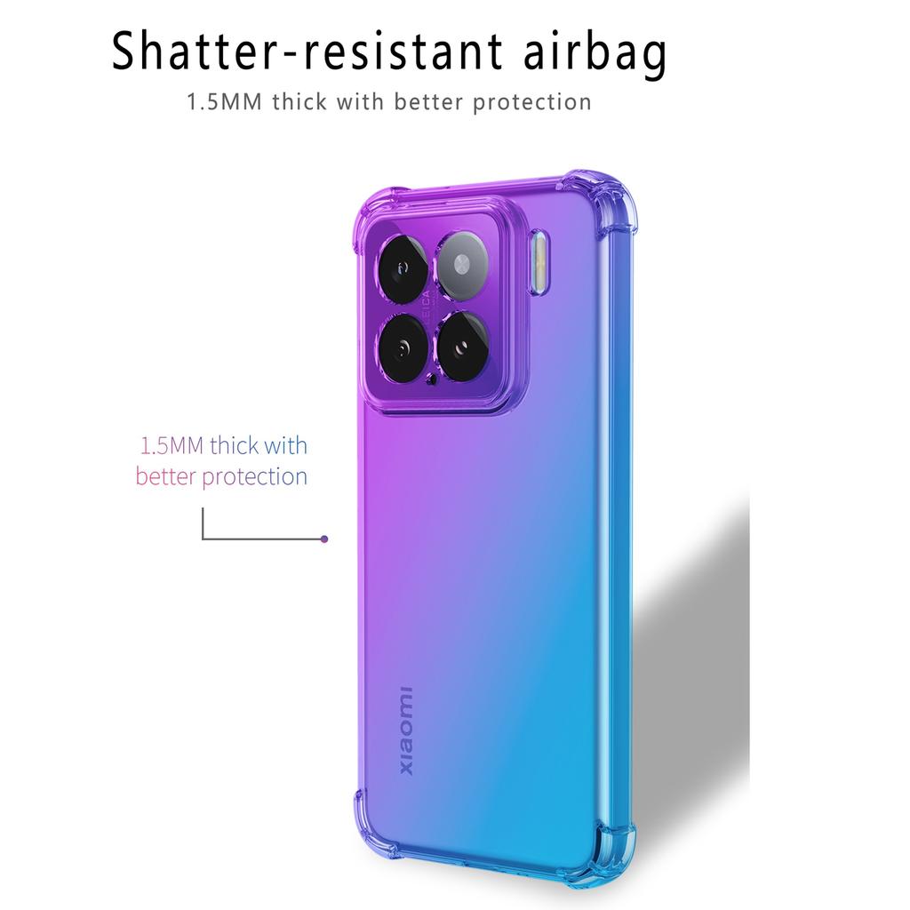 Ударопрочный градиентный чехол из ТПУ с усиленными углами для Xiaomi 1 1T Pro G Защитный чехол Fundas Coque Capa