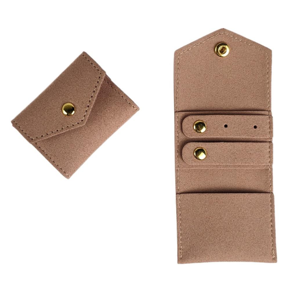 Foldable Jewelry Display Bag Microfiber Jewelry Pouch for Parties Travel Business Trips