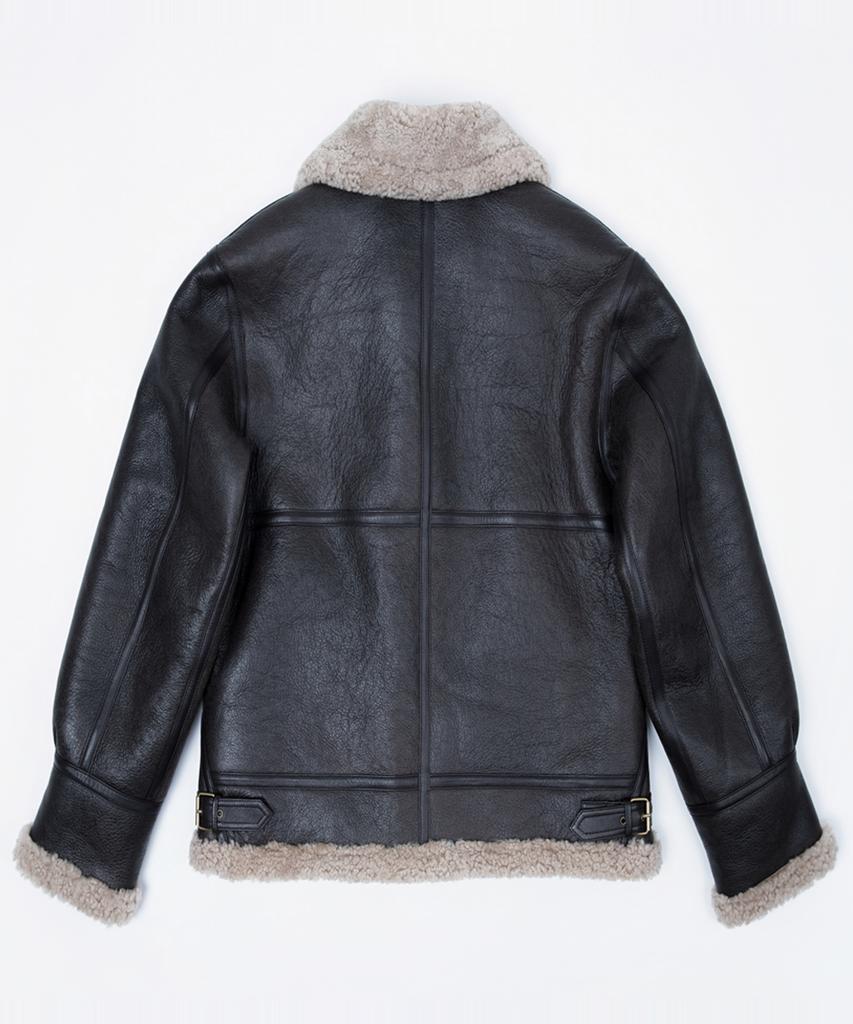 Strike Helios Lambskin Shearling Jacket (Dark Brown)