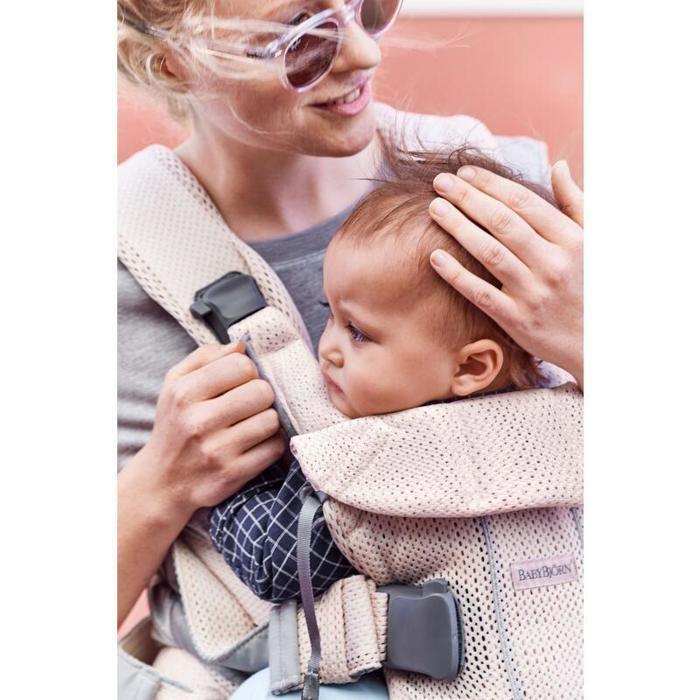 Рюкзак-кенгуру One Air - BABYBJORN - Жемчужно-розовый - Эргономичный - 3 положения для переноски