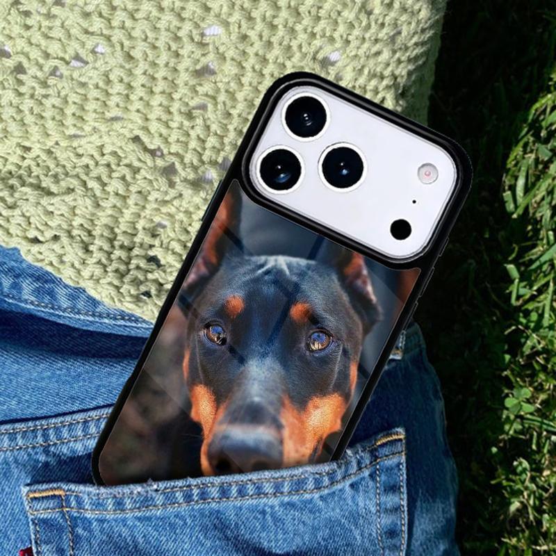 Doberman Pinscher Dog phone case cover Compatible with for IPhone 17air 16e 15 14 13 12 11Pro Max 17 Air
