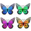 Vintage 3D Metal Butterfly Wall Art Hanging Decor Wrought Iron Wall Hanging Sculpture Garden Home Party Decoration