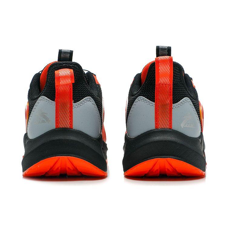 Anta Кроссовки для бега Kids Running Series с вращающейся пряжкой, нескользящие, износостойкие, с низким верхом, детские кроссовки, черные, серые, оранжевые 312335578H-2