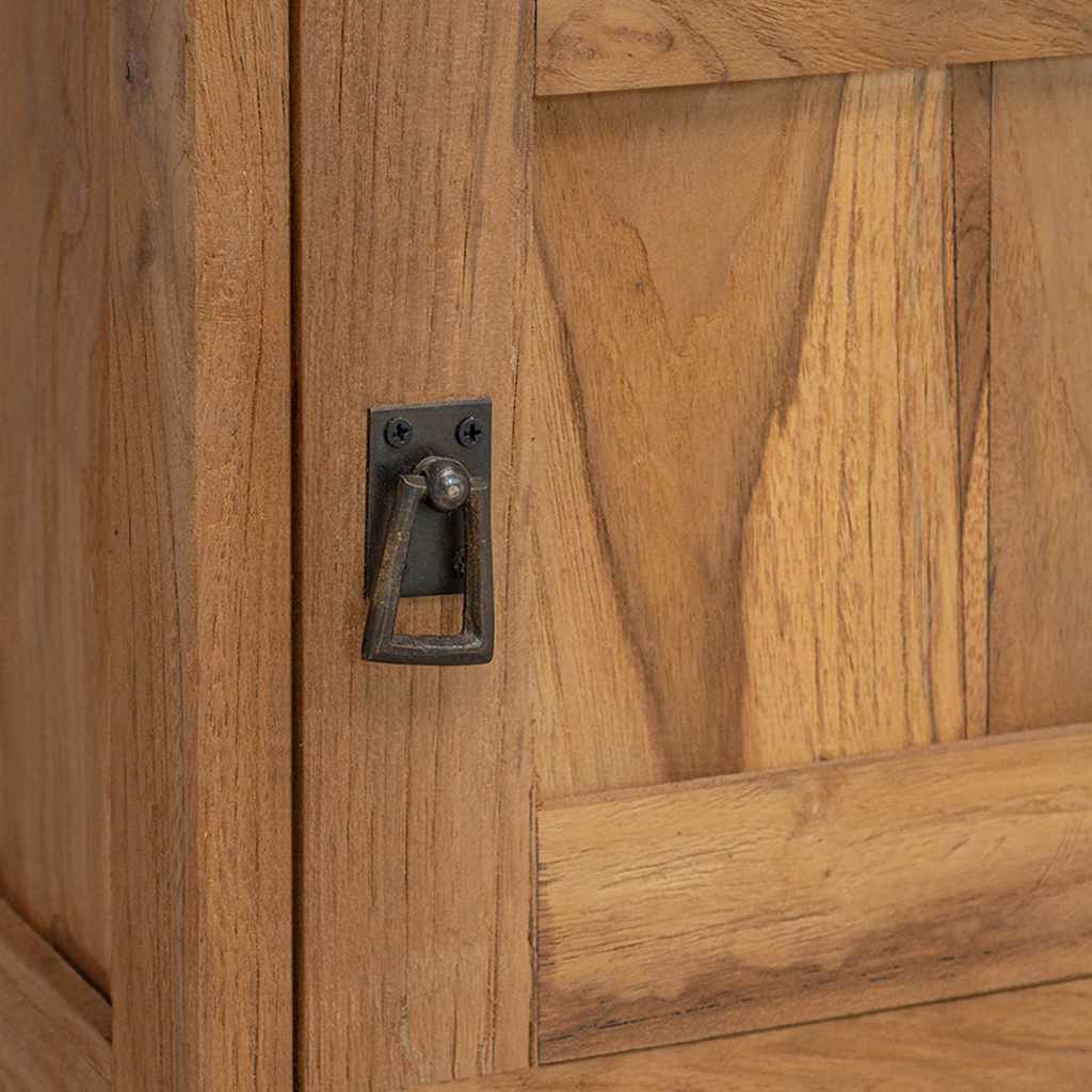 vidaXL Nachttisch Massivholz Teak 40x30x50 cm
