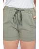 Elastic Waist Drawstring Pocket Shorts