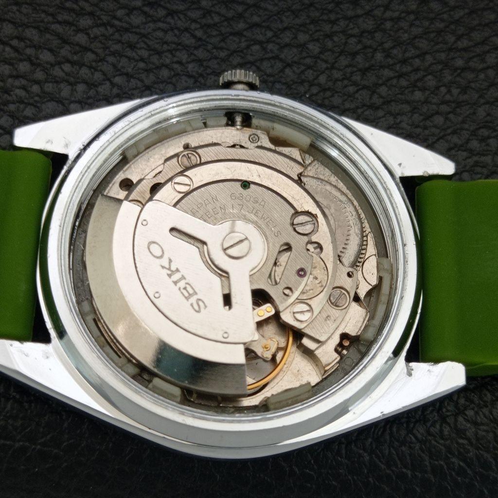 ВИНТАЖНЫЕ ОТРЕМОНТИРОВАННЫЕ МУЖСКИЕ АВТОМАТИЧЕСКИЕ ЧАСЫ SEIKO 5 ЯПОНИЯ ЗЕЛЕНЫЙ ЦИФЕРБЛАТ a444669-1