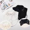 Neck Collar and Age-defying Collar African Fabric Lace Collar De Perlas Mode Naturales Piedra  Collar t Shirt for Clerical