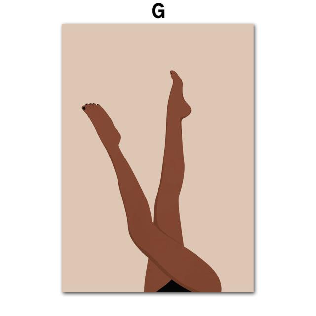 Скандинавская абстрактная мода, винтажный бохо, девушка, змея, настенная живопись, холст, живопись, постеры и принты, настенные панно для декора гостиной