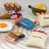 10pcs 3D Food Model Fridge Magnets Cartoon Bread Bag Refrigerator Magnetic Sticker Photo Message Holder Kitchen Fridge Sticker