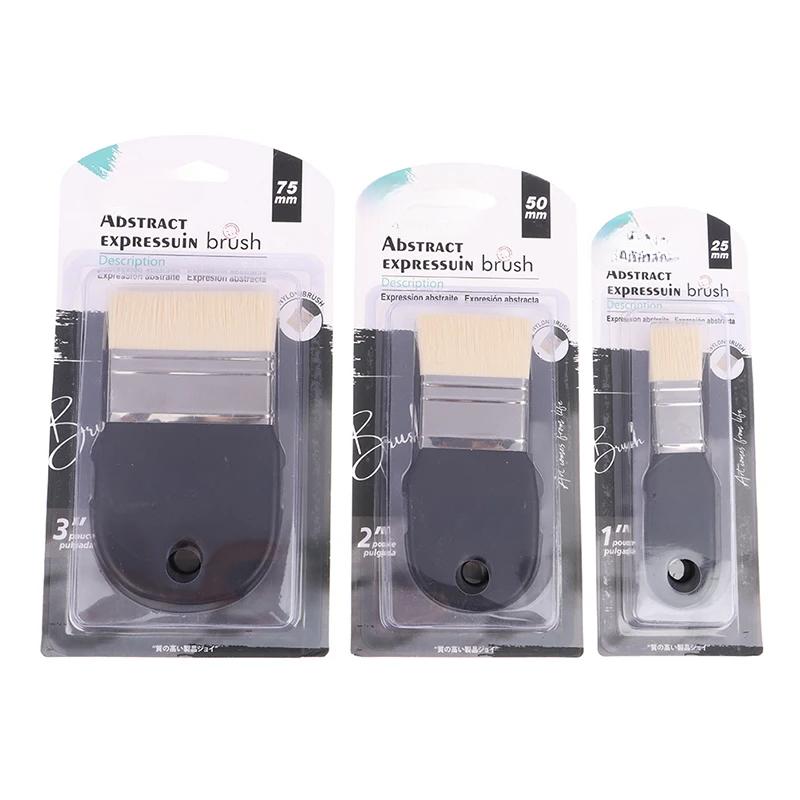 1 шт. нейлоновая щетина, жесткая щетина, ручка для рисования, гуашь, акварель, большая площадь, масляная краска, акриловая настенная щетка, щетка для чистки барбекю