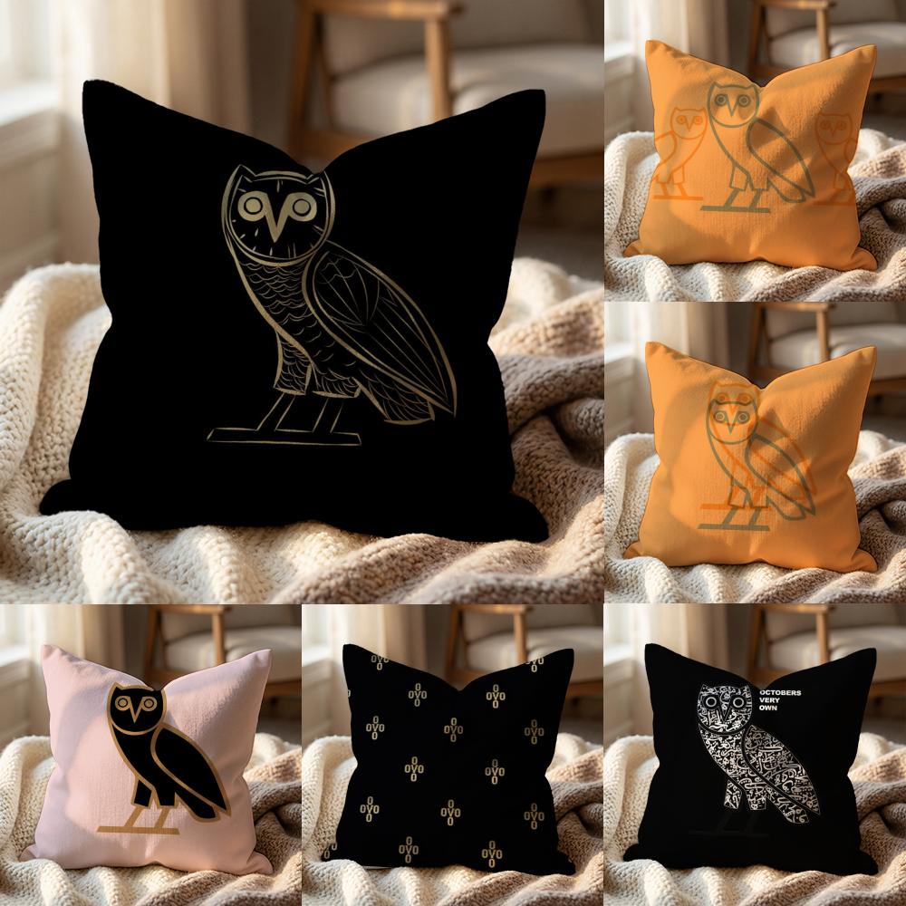 Роскошная наволочка Drake O-O-OvO O-OWLS, Универсальная наволочка для дома и автомобиля - Двусторонняя, Мягкая и прочная для ежедневного использования