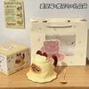 Cartoon Cute Ceramic Mug With Lid Spoon Creative Large Capacity Coffee Cup Couple Office