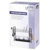 Black 2-tier dish drying rack 51.5x24.5x33 cm