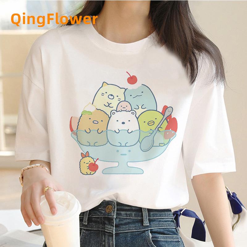 Футболка Sumikko Gurashi Унисекс дизайнерская уличная одежда для мальчиков смешная одежда