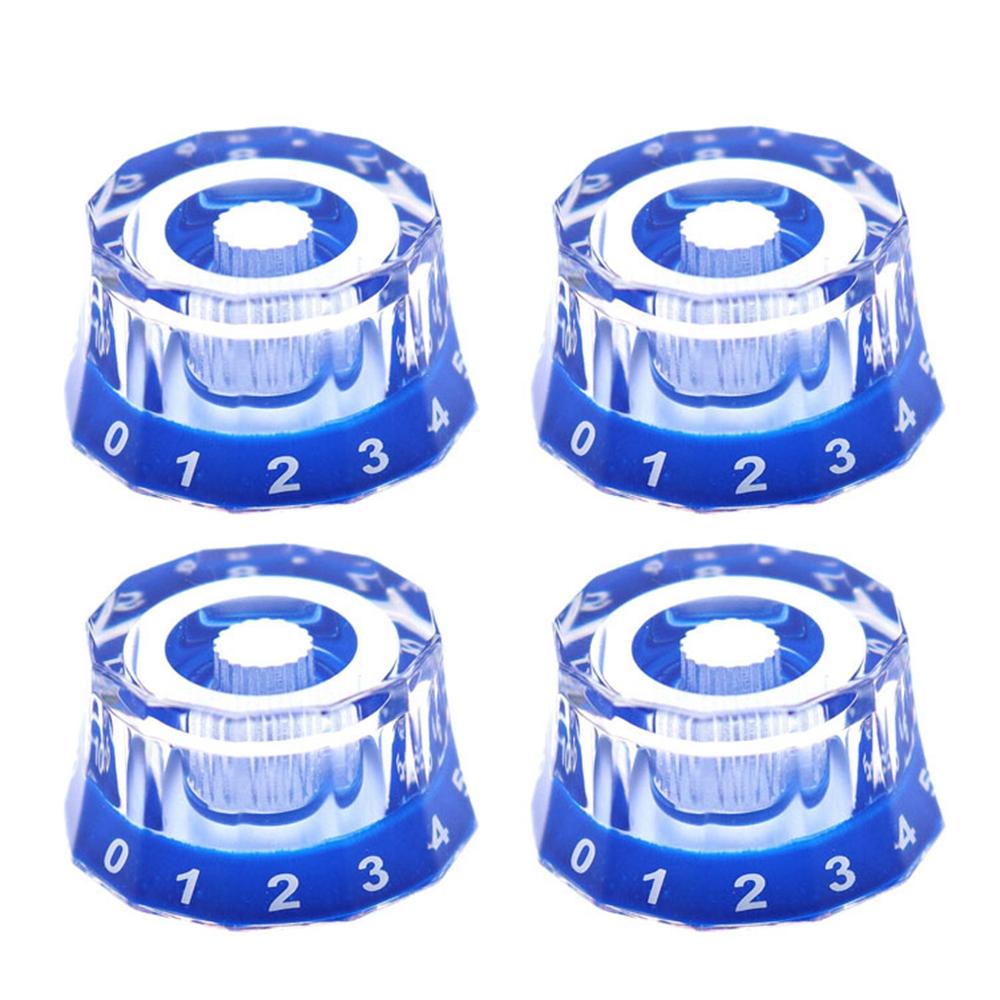 3 шт. 4 шт. Ручки для электрогитары Speed Volume Tone Control Knobs Стиль абажура Для деталей электрогитар Замена