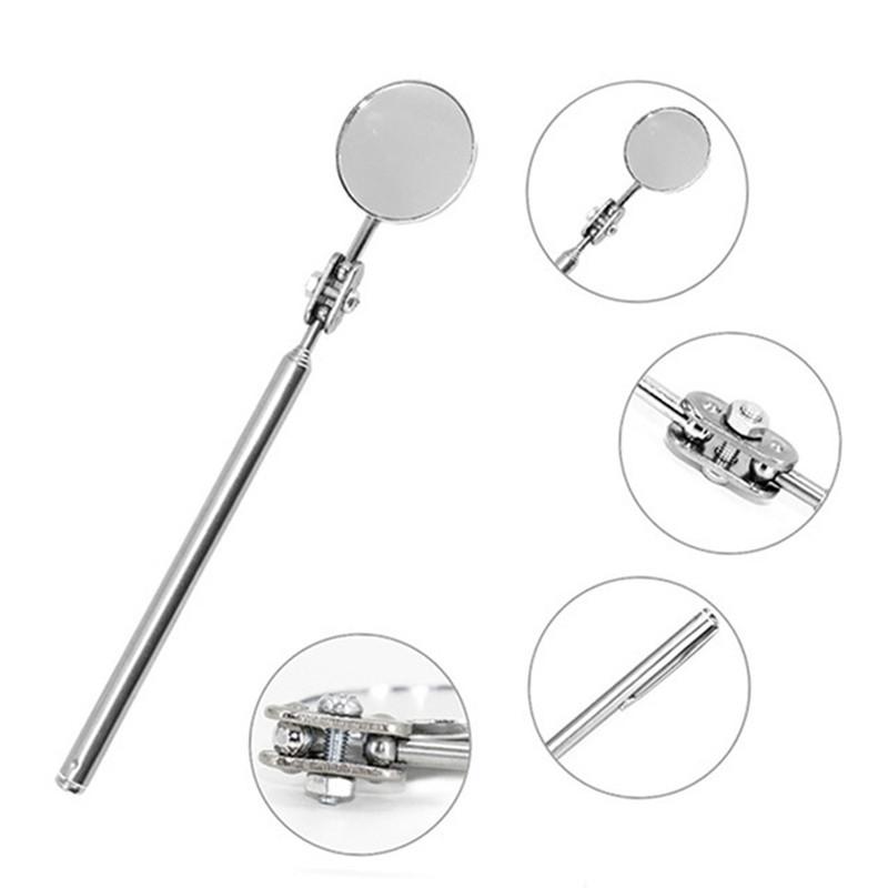 Car Telescopic Detection Lens 30mm 50mm Portable pection Round Mirror Car Angle View Pen for Auto pection Hand Repair Tool