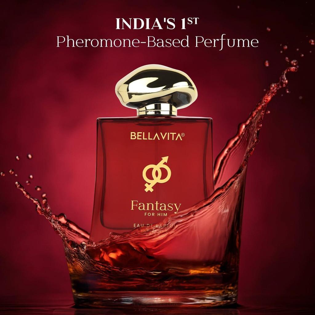 BELLAVITA Mood Collection Fantasy | Стойкая парфюмерная вода для мужчин | с яблоком, корицей, мускусом и ванилью | Фруктовый и пряный премиальный аромат