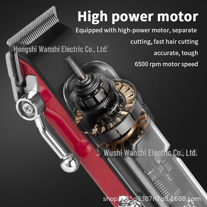 Электрическая машинка для стрижки волос с регулируемым лезвием и цифровым дисплеем, с маслом