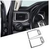 Carbon Fiber Center Console Side Air Vent Trim Sticker For Nissan Titan 2016-23