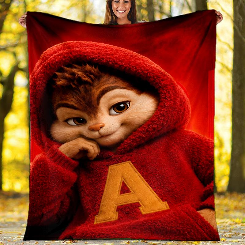 Alvin Chipmunks Theme Printed Blanket Perfect For Couch Bed Travel Outdoor Use Machine Washable Cozy Durable