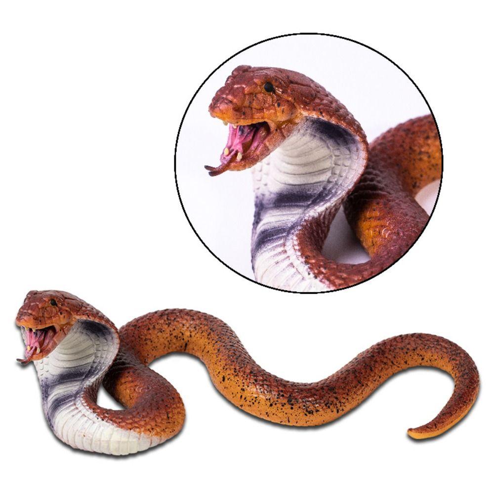 Python Cobra Snake Action Figures Soft TPR Simulation Snake Rattlesnake Model  Halloween Trick