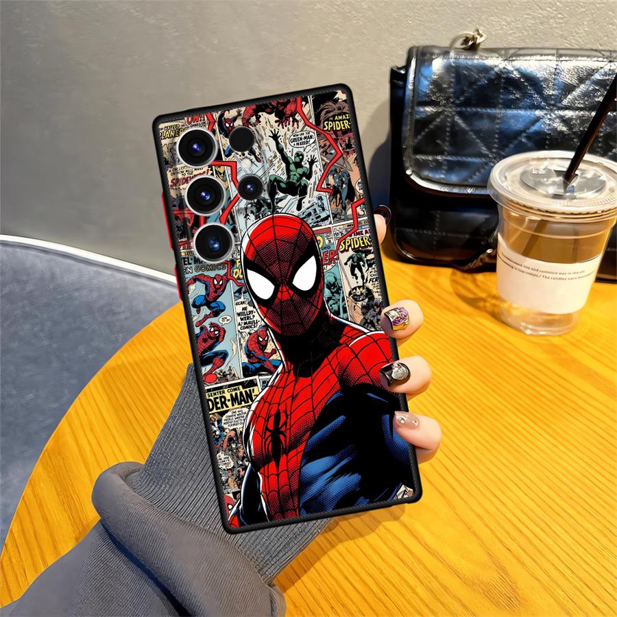 Чехол для Samsung Galaxy Note 20 Ultra 10+ S24 Plus S25 Ultra S21 S20 FE S23 FE S26 S22 Funda Задняя крышка телефона Marvel Comic