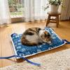 Adjustable Pet Cage Hammock Cartoon Pattern Pet Hammock Bed Cat Cage Platform Mat  Summer