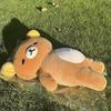 Милая плюшевая игрушка Рилаккума с наклоненной головой и пивным животиком, мягкая подушка-животное для сна