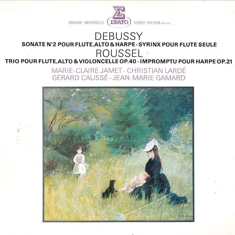 LP Record CHRISTIAN LADRE, MARIE-CLAIRE JAMET - Debussy/Sonate No.2 Pour Flute,alto ERX2428 RVC 1979 Japan Classical Used